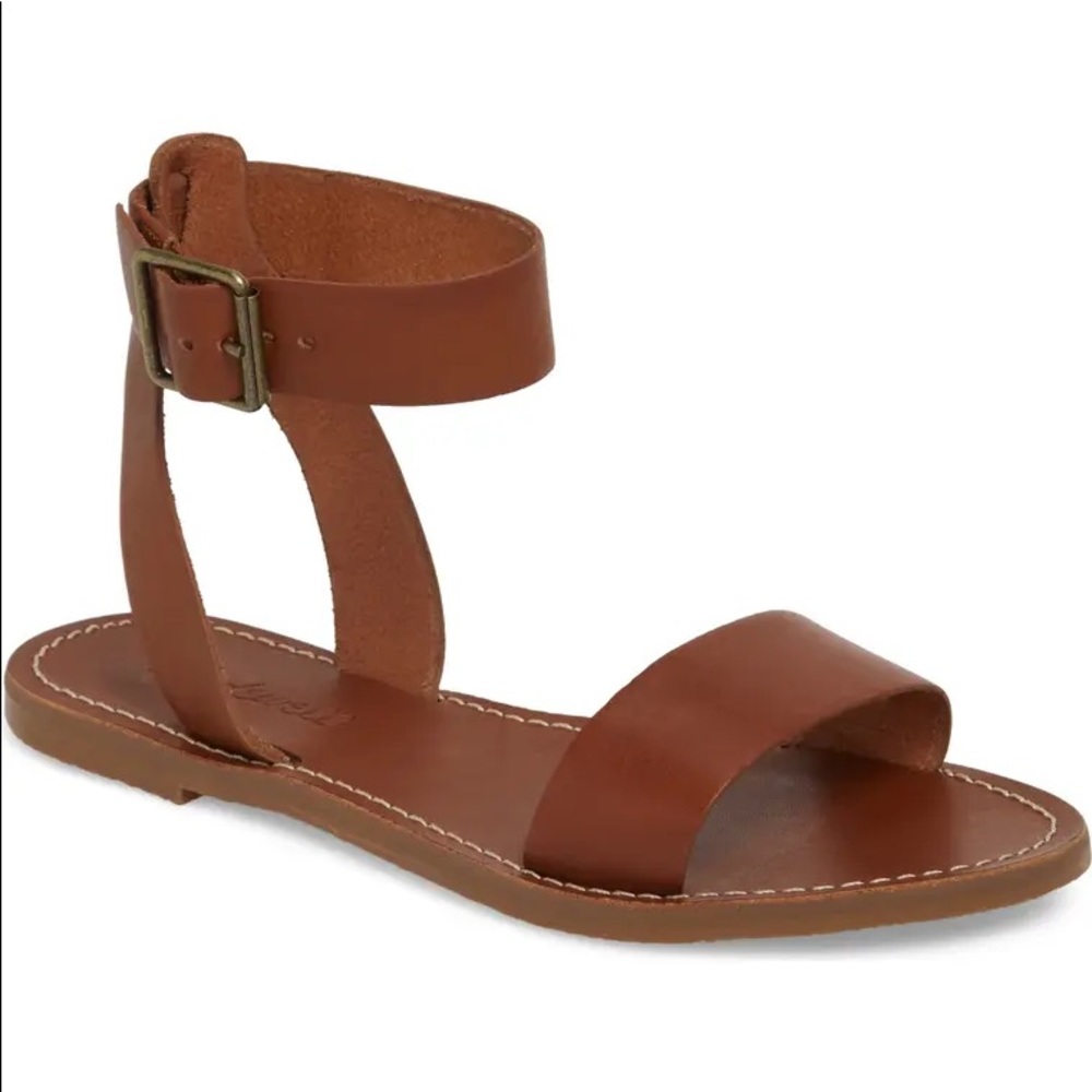 Madewell Boardwalk Ankle Strap Sandal - Tan, 8